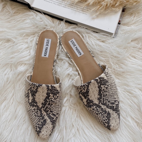Steve Madden Shoes - Steve Madden Trace Mule Snake Skin